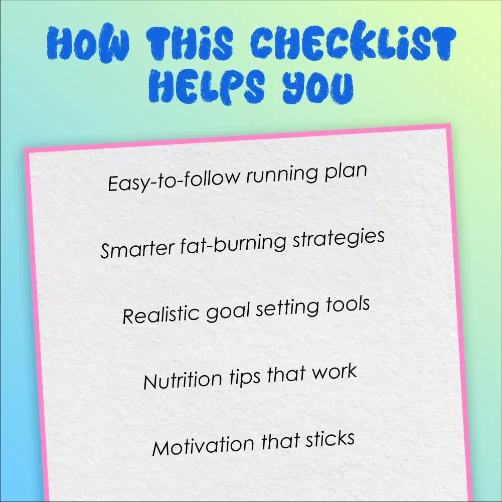 The Run & Lose Weight Checklist – How to Lose Weight While Running | Digital Download for Runners