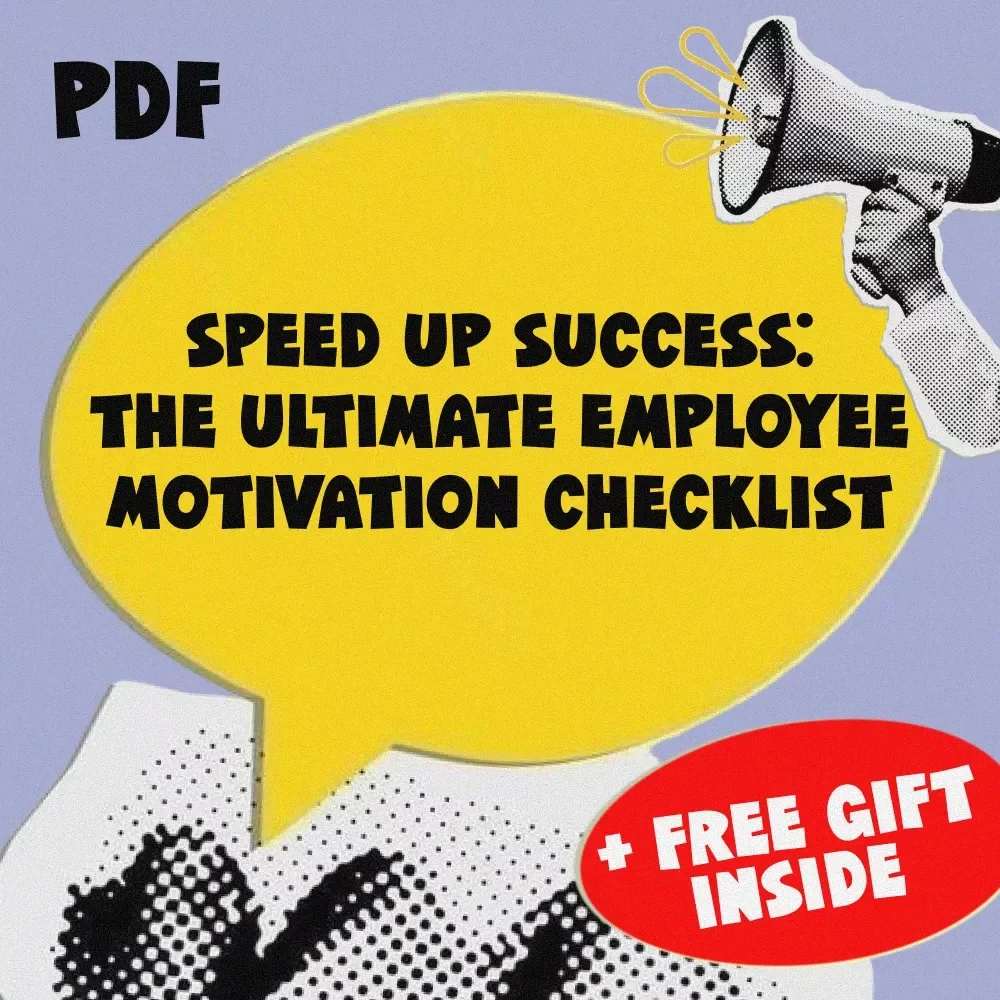 Speed Up Success: The Ultimate Employee Motivation Checklist | How to Motivate Employees to Work Faster | Digital Download for Managers & Team Leaders