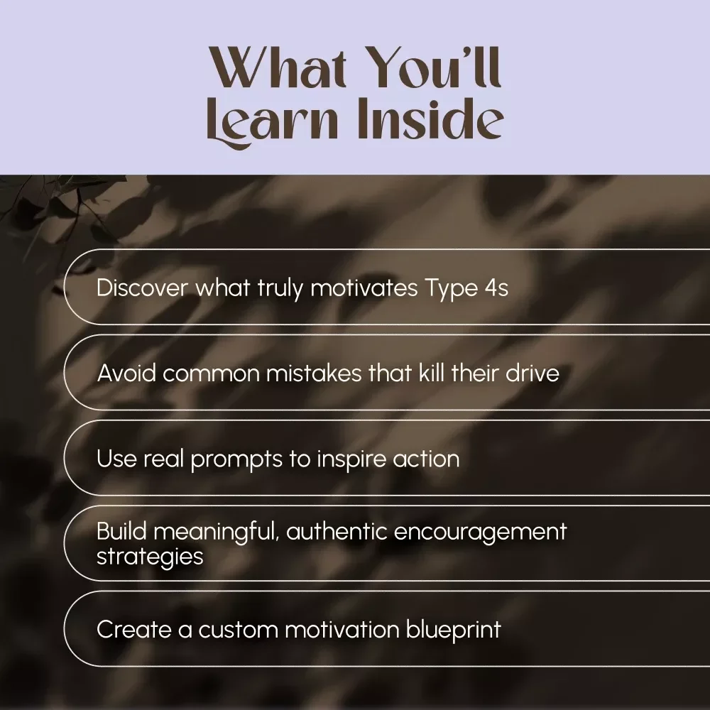 Inspire the Individualist: A Practical Guide to Motivating Enneagram 4s – How to Motivate Enneagram 4 Digital Guide for Coaches, Creatives & Growth Seekers