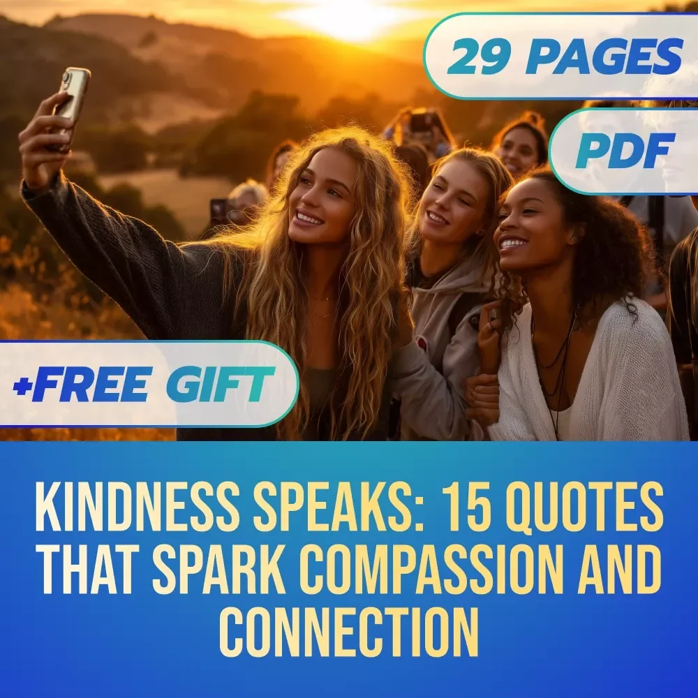 Kindness Speaks: 15 Quotes That Spark Compassion and Connection | eBook for Inspiring Kindness, Personal Growth & Reflection | Digital Download Guide