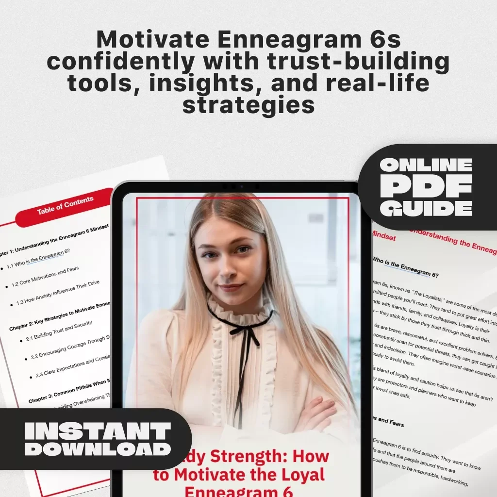 Steady Strength: How to Motivate the Loyal Enneagram 6 | Enneagram 6 Motivation Guide | Digital Download eBook & Checklist