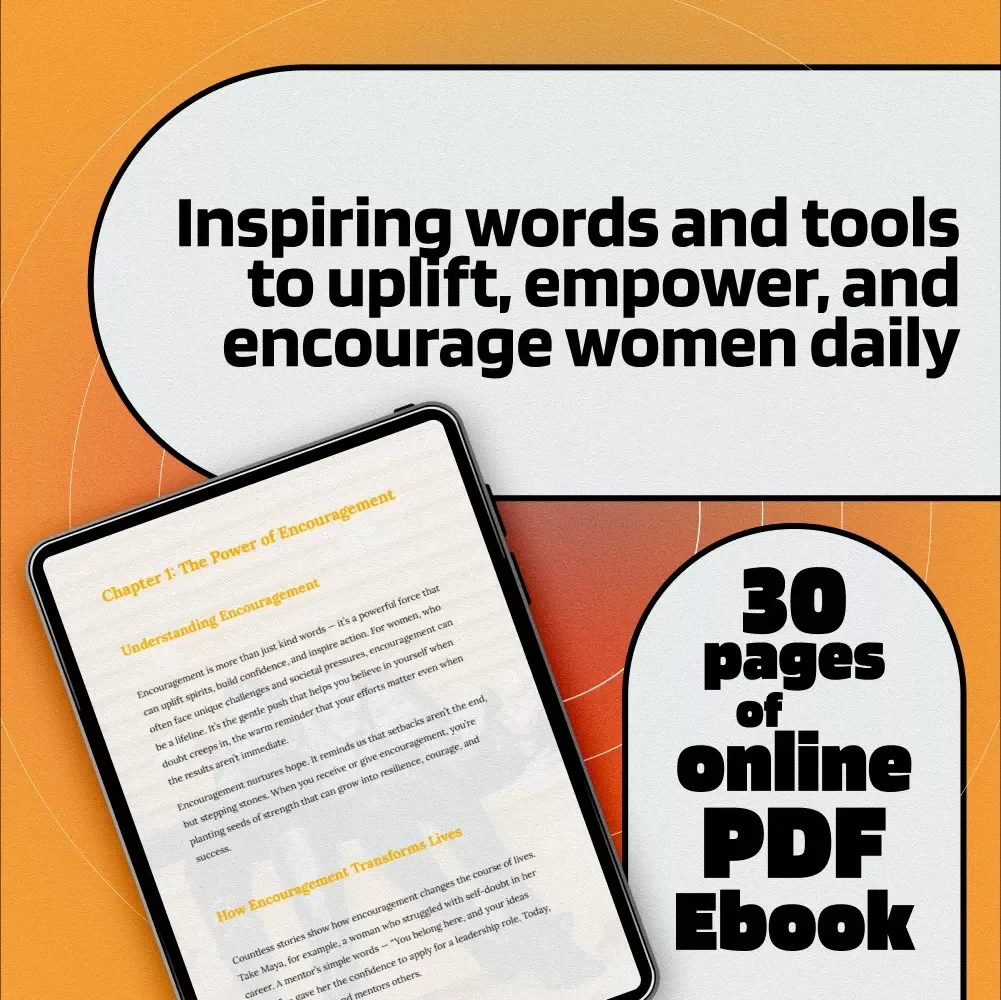 Powerful Words of Encouragement for Women eBook | Uplifting Digital Guide | Daily Affirmations, Self-Talk, Journaling Prompts & More | Words of Encouragement for Women