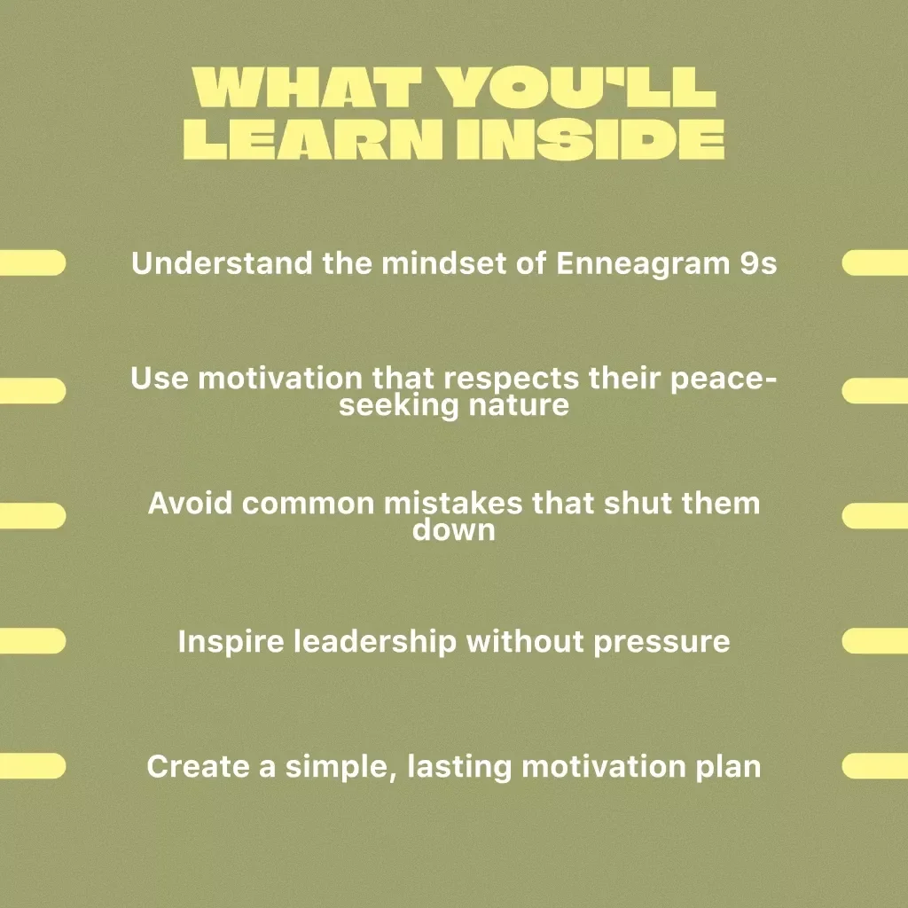 Waking the Peaceful Giant: How to Motivate Enneagram 9s | Digital Guide for Understanding and Inspiring Type 9s | Motivation for Peacemakers