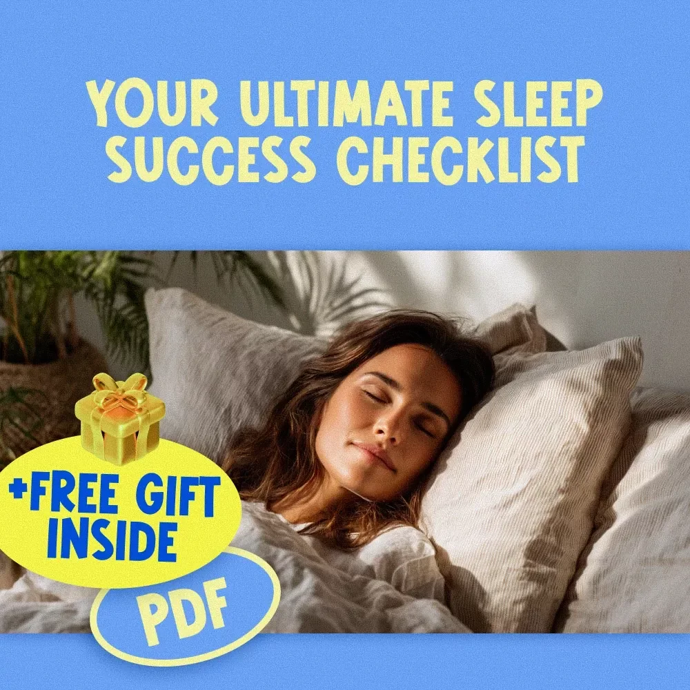 Your Ultimate Sleep Success Checklist – Digital Download for How to Get Better Quality Sleep, Night Routine Guide & Healthy Sleep Tips