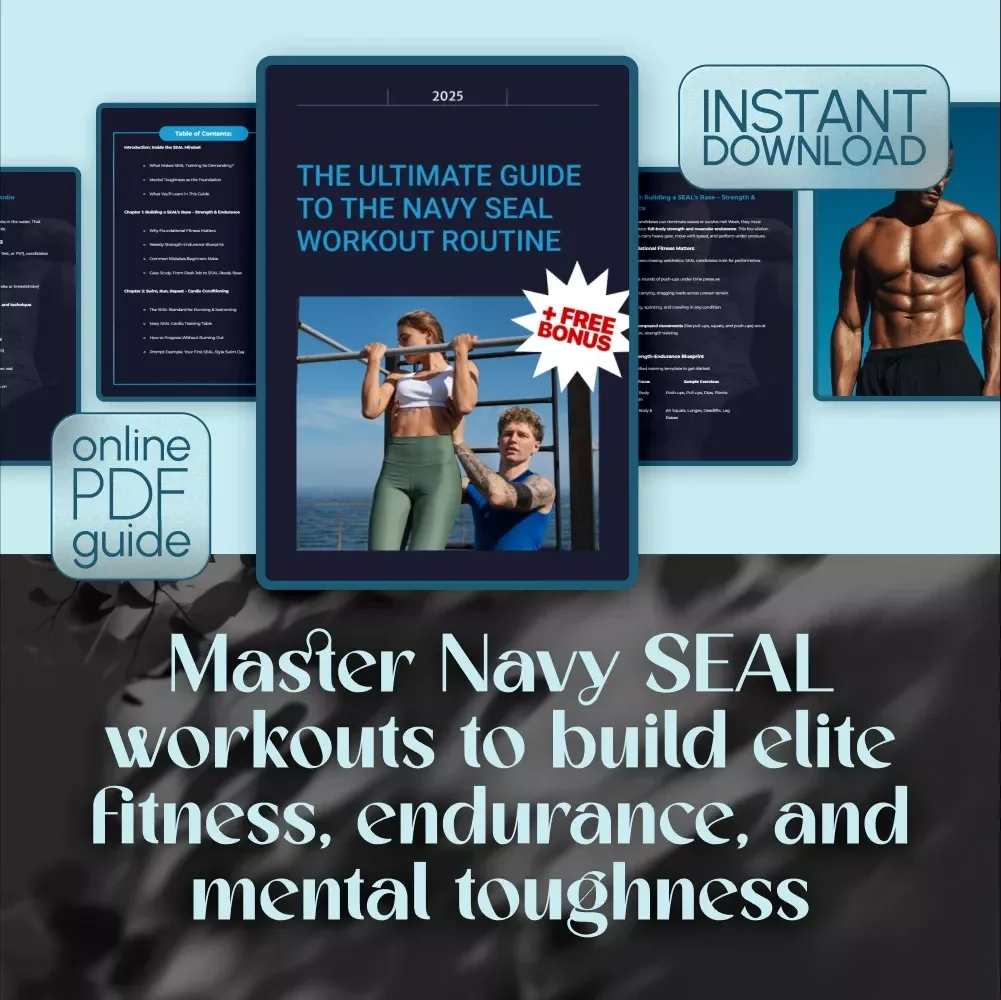 The Ultimate Guide to the Navy SEAL Workout Routine | SEAL Fitness Plan eBook | Navy SEAL Training Program | Digital Download Fitness Guide