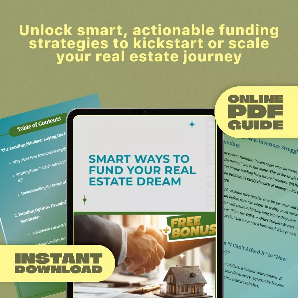 Smart Ways to Fund Your Real Estate Dream | How to Get Funding for Real Estate Business | Real Estate Funding Guide Download