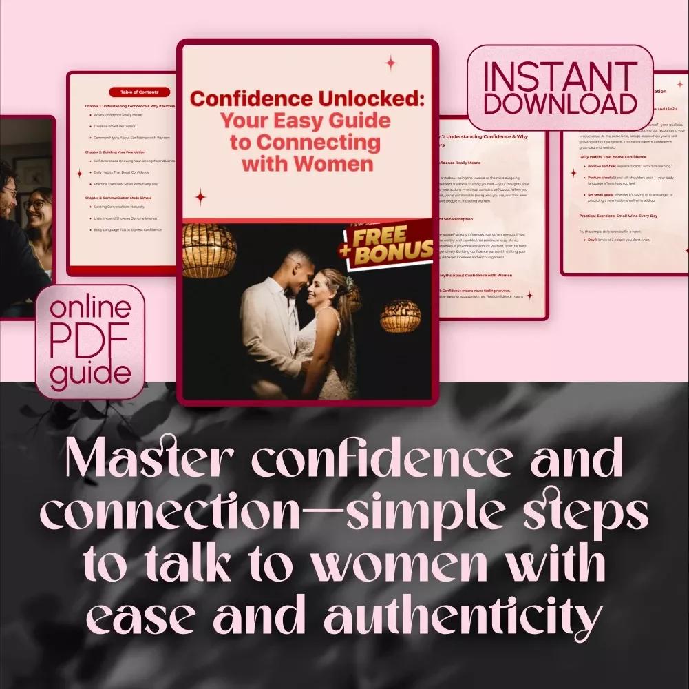 Confidence Unlocked: Your Easy Guide to Connecting with Women – How to Build Confidence with Women | Digital Download Guide