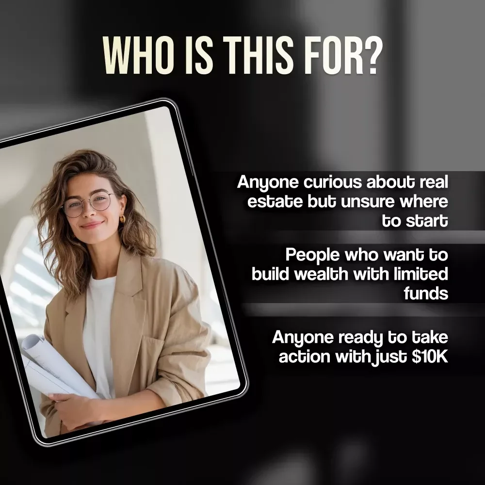 How to Get Into Real Estate with $10K – Beginner Real Estate Guide for Investors | Real Estate Investing eBook | Instant Digital Download
