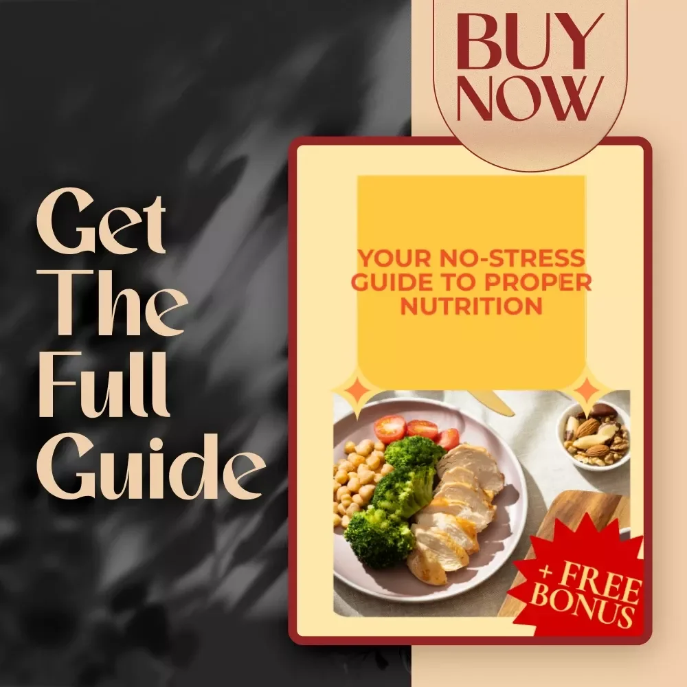 Your No-Stress Guide to Proper Nutrition | Digital Guide for How to Get Proper Nutrition, Healthy Eating, Meal Planning, and Balanced Diet Tips