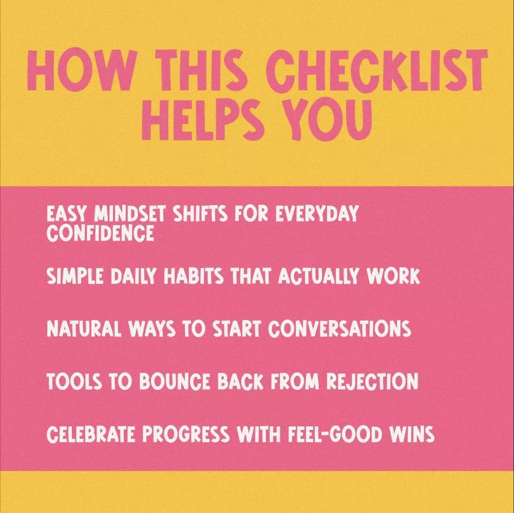 The Confidence Code: Your Fun & Friendly Checklist to Connect with Women | How to Build Confidence with Women PDF Guide