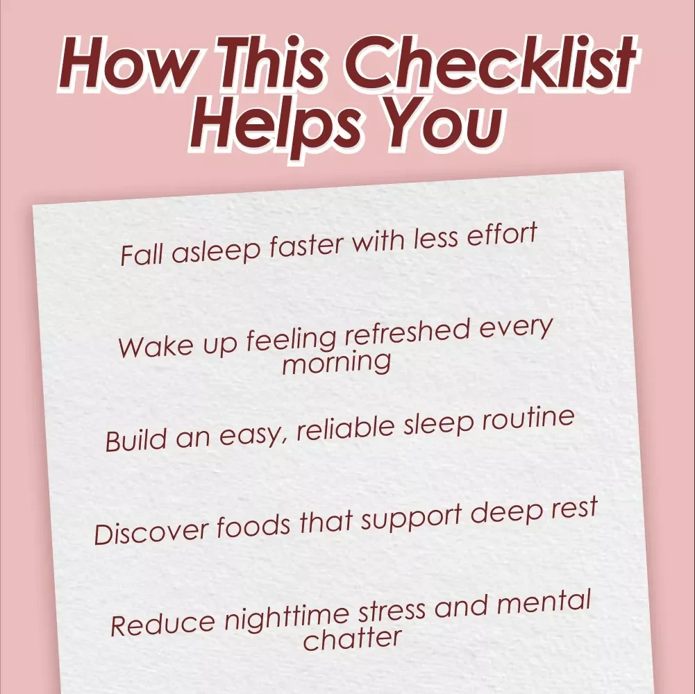 The Deep Sleep Success Checklist – Natural Sleep Routine Guide to Increase Deep Sleep Naturally, Sleep Hygiene Printable, Night Routine Digital Download