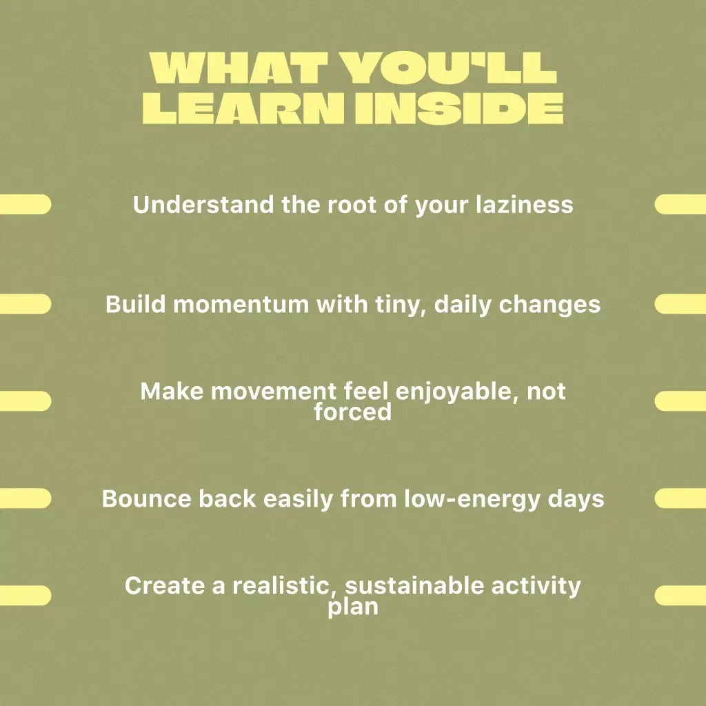 The No-Fluff Guide to Becoming More Active and Less Lazy | Digital Guide for Motivation, Habits & Daily Energy | How to Become More Active and Less Lazy eBook