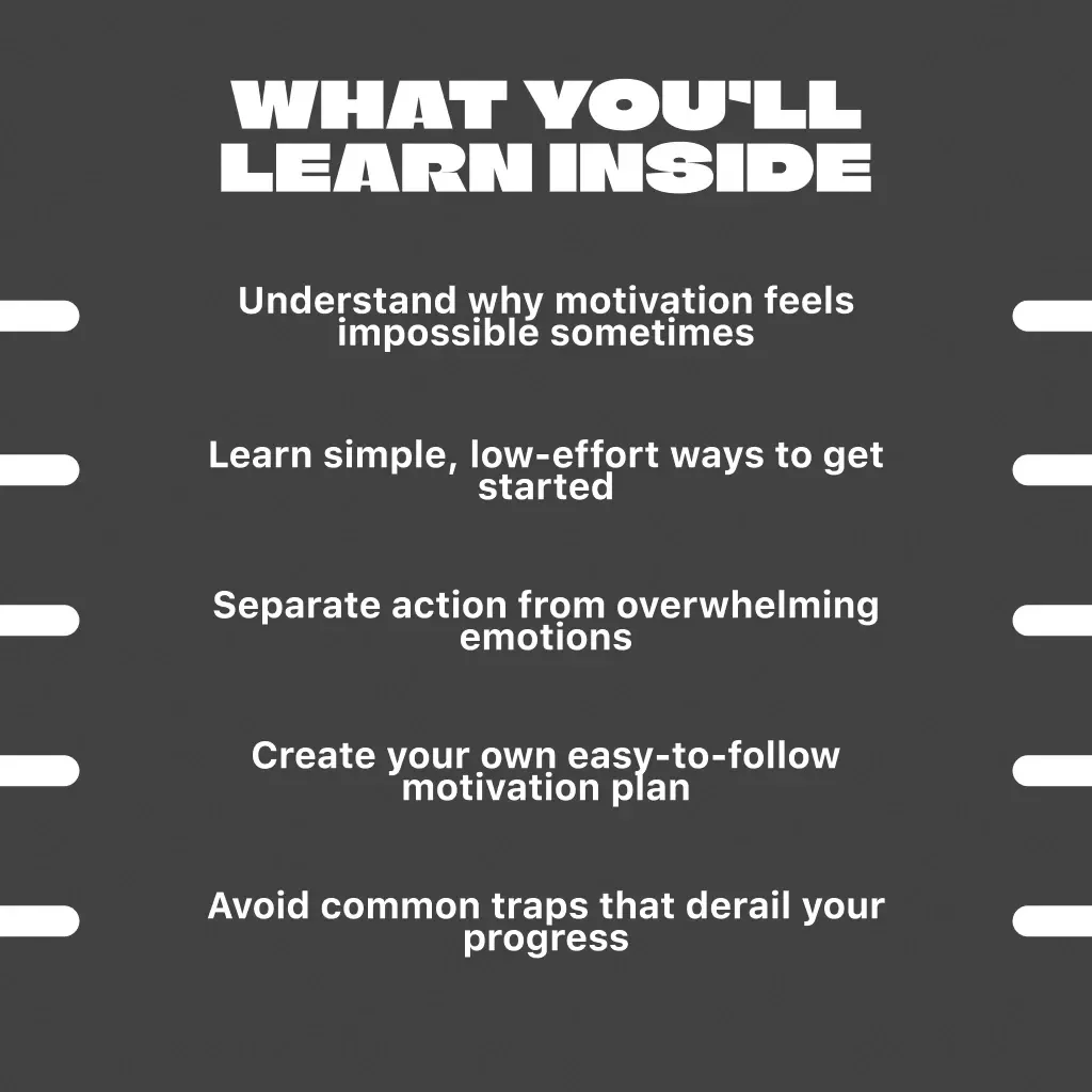 How to Get Motivated When You Feel Nothing at All – Mental Health Guide for Low Motivation, Digital Download | How Do You Get Motivated When Depressed PDF