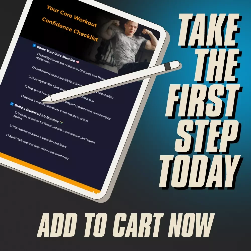 Your Core Workout Confidence Checklist | Full Ab Workout Routine PDF | Core Strength Guide | Bodyweight & Home Ab Exercises | Digital Download