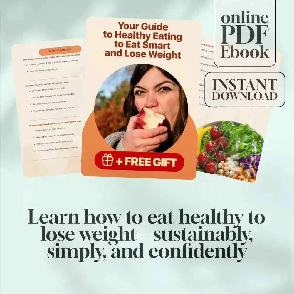 Eat Smart, Lose Weight: Your Guide to Healthy Eating | How to Eat Healthy to Lose Weight eBook, Digital Download, Nutrition Guide, Weight Loss Plan