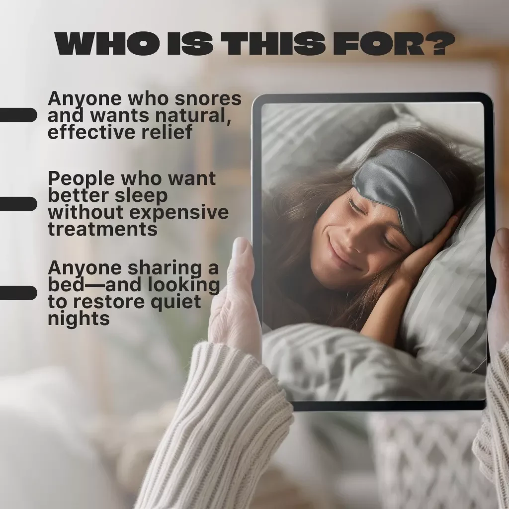 A Practical Guide to Snoring Solutions – How to Improve Snoring Naturally | Anti-Snoring Remedies, Devices, Sleep Tips | Digital eBook Download