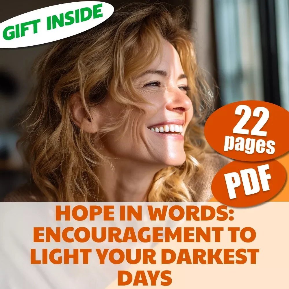 Hope in Words: Encouragement to Light Your Darkest Days | Uplifting eBook of Words of Encouragement for Hard Times, Digital Guide to Help You Heal and Support Others