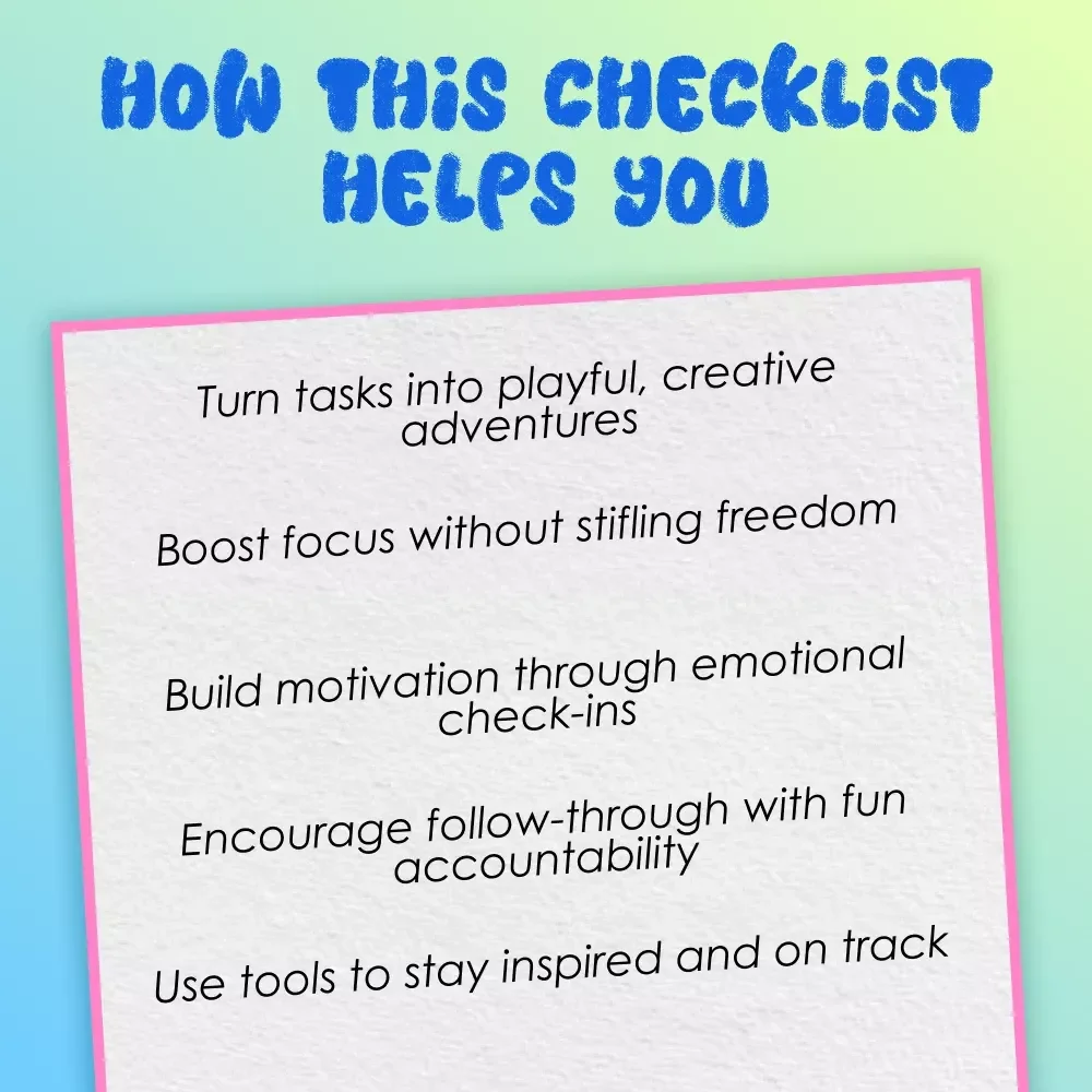 The Ultimate Enneagram 7 Motivation Checklist: Energize Your Enthusiast! | Digital Guide on How to Motivate Enneagram 7 | Instant Download Checklist for Type Seven
