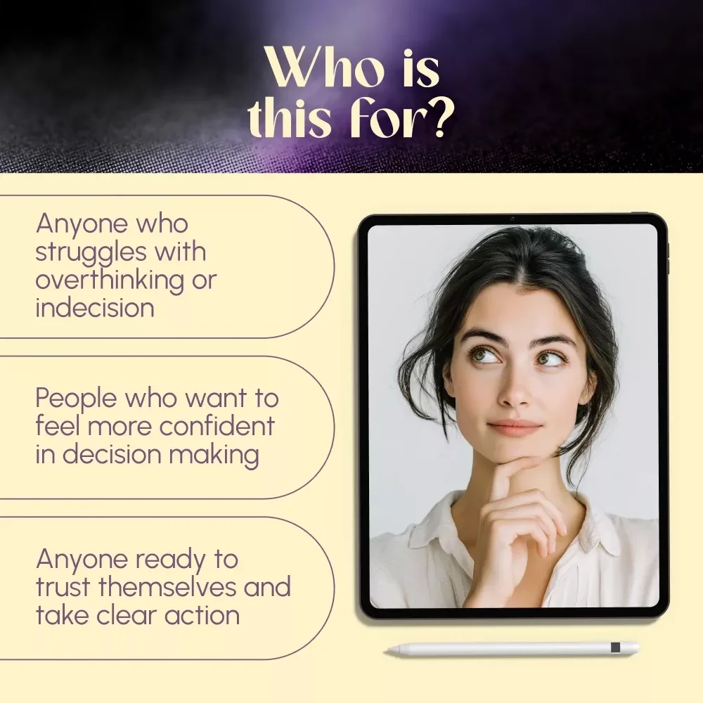 Decide with Confidence: A Simple Guide to Trusting Your Choices | How to Be More Confident in Decision Making | Digital Download Guide for Clarity, Courage & Commitment