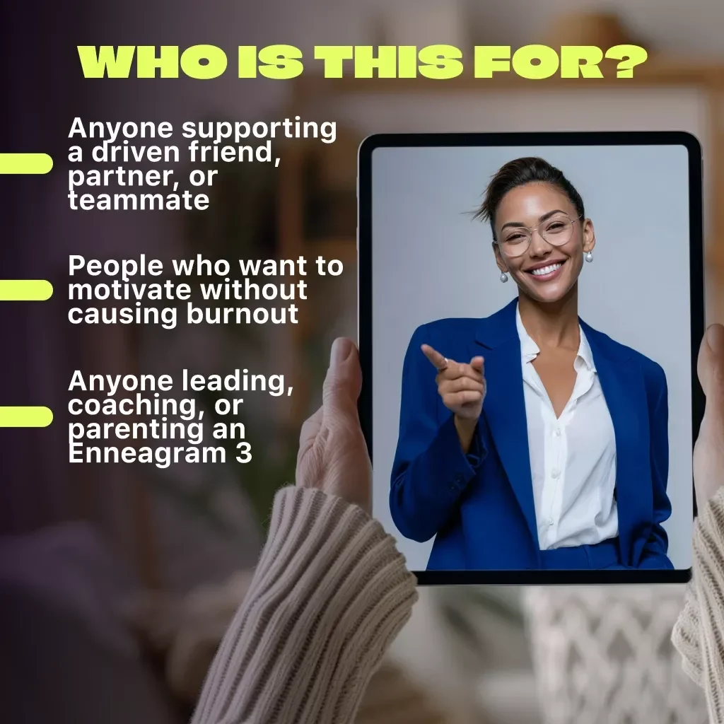 Fueling the Achiever: How to Motivate an Enneagram 3 Without Burning Them Out | Enneagram 3 Motivation Guide | How to Motivate Enneagram 3 Digital Download