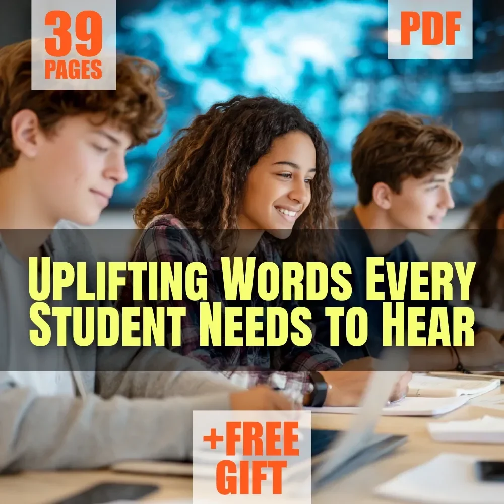 Uplifting Words Every Student Needs to Hear | Encouraging eBook for Students | Words of Encouragement for Students | Digital Download Guide