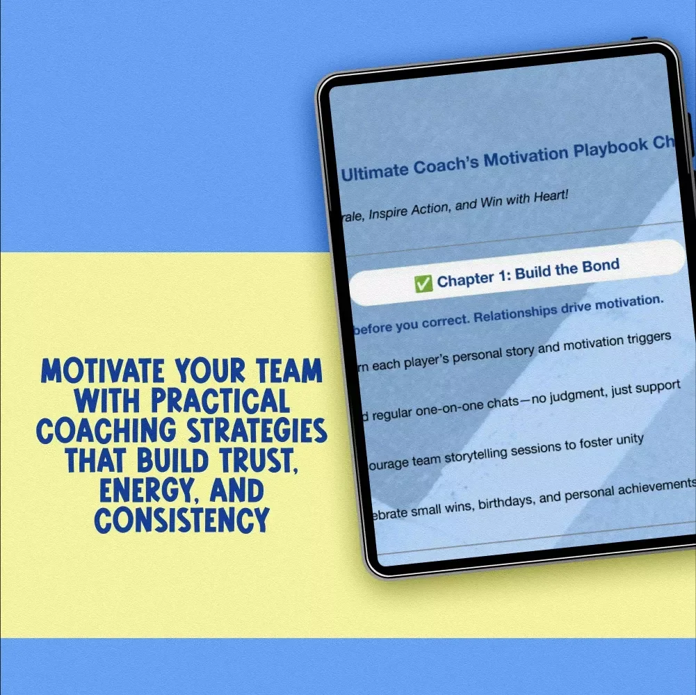 The Ultimate Coach’s Motivation Playbook Checklist | Digital Download for Sports Coaches | How Can a Coach Motivate His Players Checklist