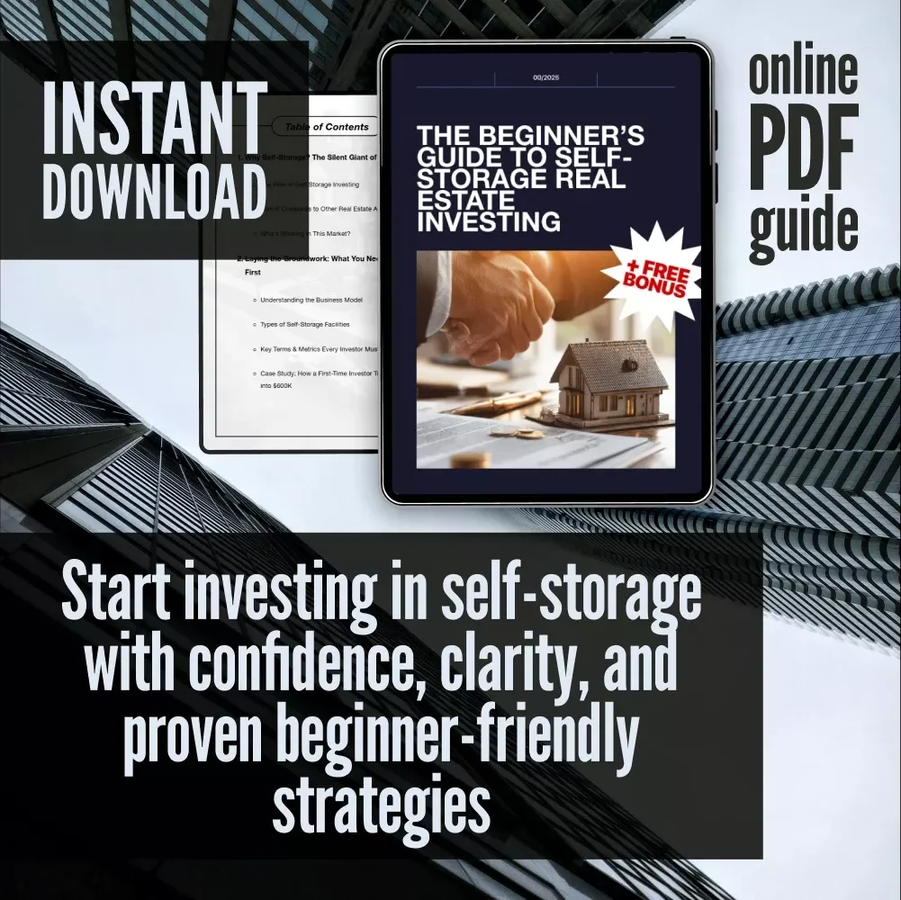 The Beginner’s Guide to Self-Storage Real Estate Investing | Digital Download eBook for Self-Storage Real Estate Investing Beginners, Checklist & Roadmap