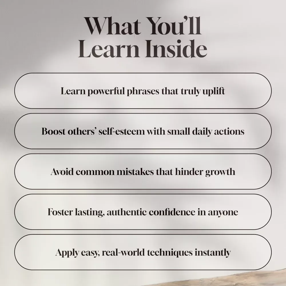 Confidence Builders: How to Inspire Self-Belief in Others | Digital Guide on How to Instill Confidence in Others | Personal Development eBook