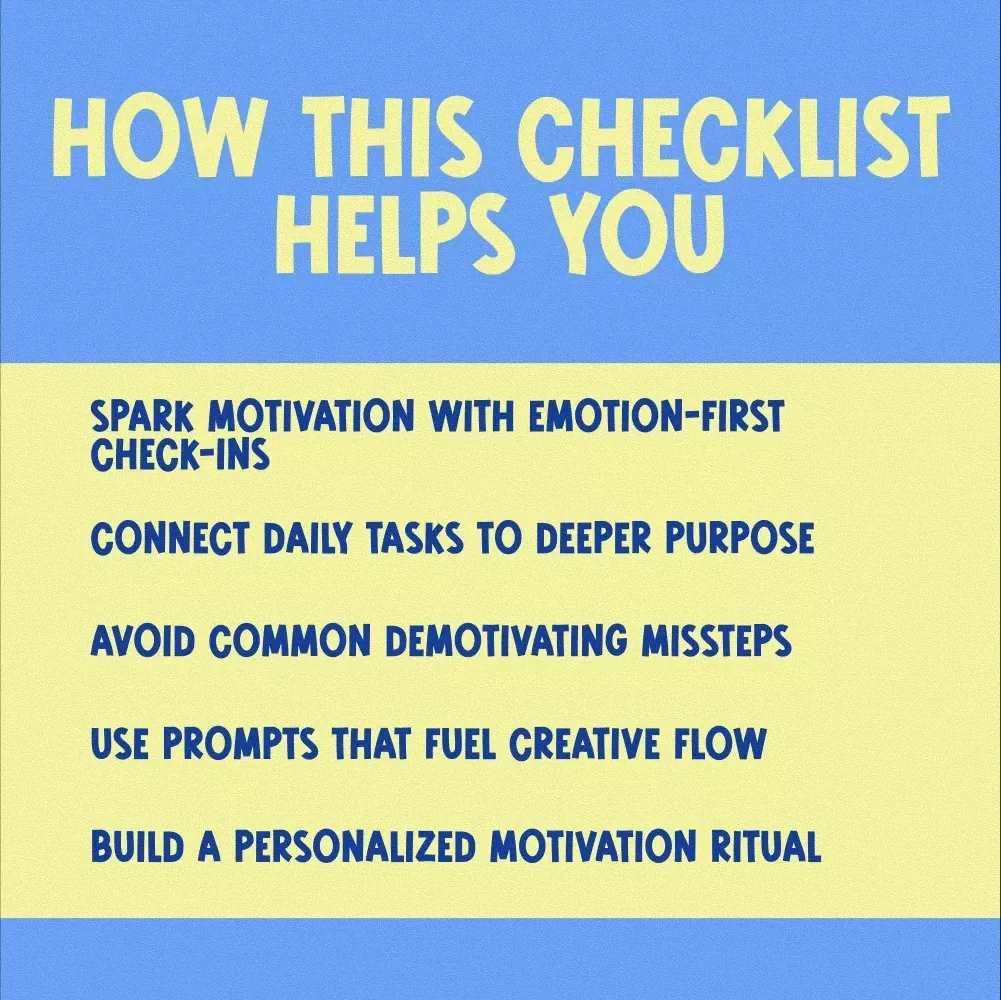 MOTIVATE WITH MEANING: The Enneagram 4 Motivation Checklist | How to Motivate Enneagram 4 | Digital Download Guide