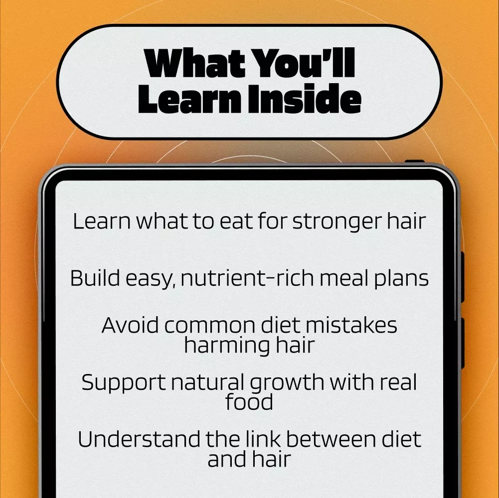 The Food Guide for Strong Hair to Glow from The Root | eBook for Healthy Hair, Food for Strong Hair, Hair Nutrition Guide, Digital Download