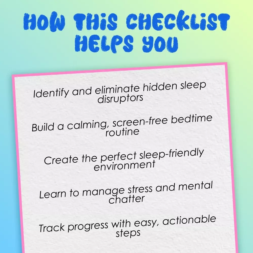 Your Insomnia-Busting Checklist to Sleep Like a Pro | Digital Download Guide for How to Avoid Insomnia, Sleep Routine, and Better Rest