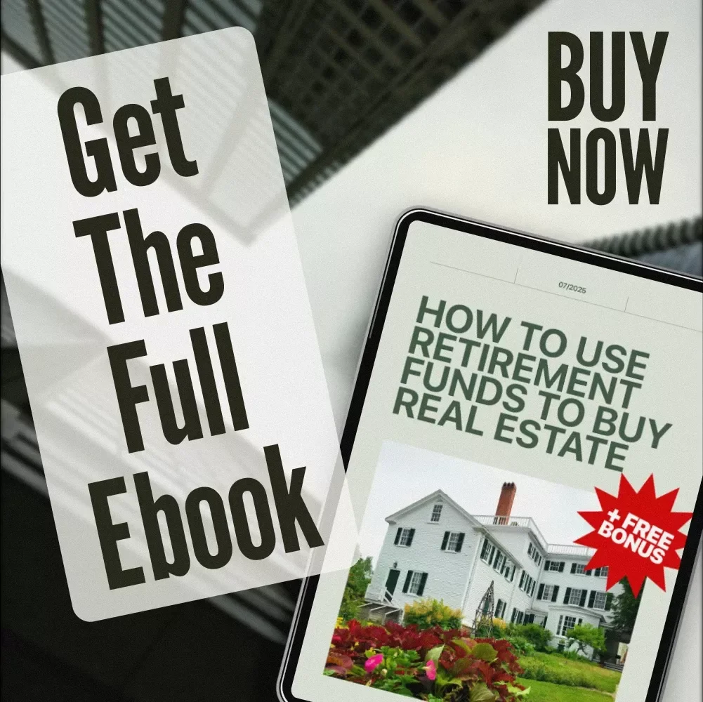 How to Use Retirement Funds to Buy Real Estate | Self-Directed IRA Guide, eBook for Investors, Retirement Real Estate Checklist PDF