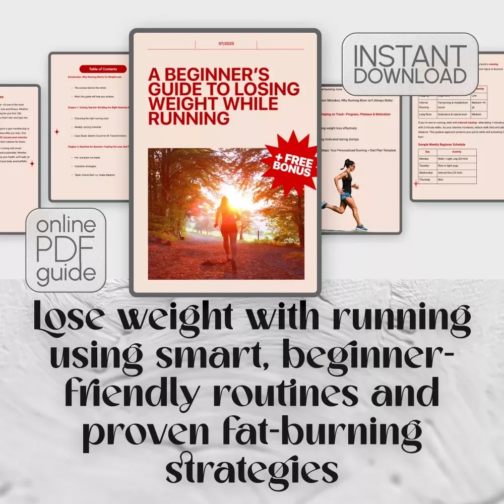 A Beginner’s Guide to Losing Weight While Running – How to Lose Weight While Running | Digital Download Fitness eBook, Running for Weight Loss Guide