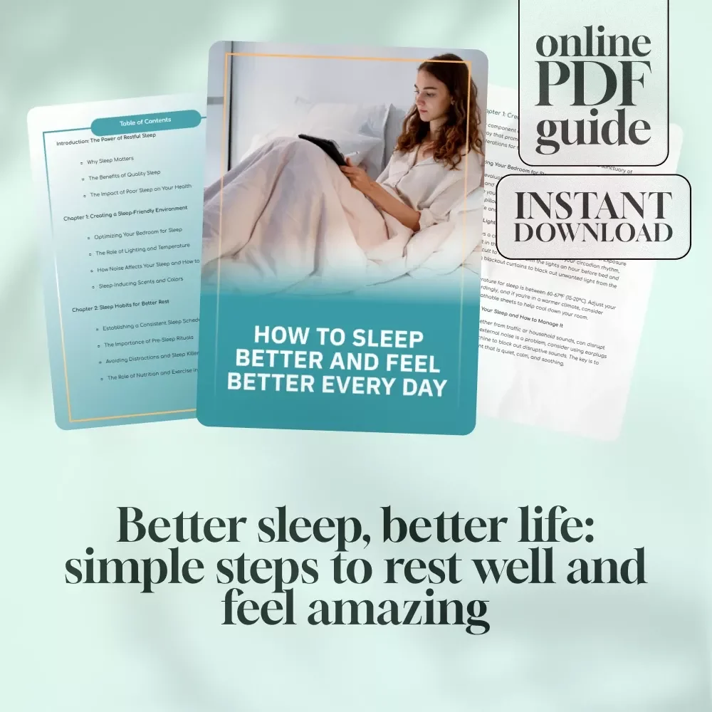 How To Sleep Better And Feel Better Every Day – Sleep Guide for Adults | Digital Download for How to Get Better Quality Sleep