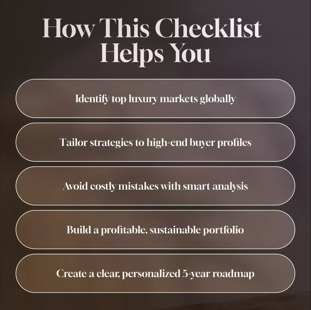 Your Step-by-Step Checklist to Smart Luxury Real Estate Success | Digital Download | Luxury Real Estate Investment Tips Guide & eBook