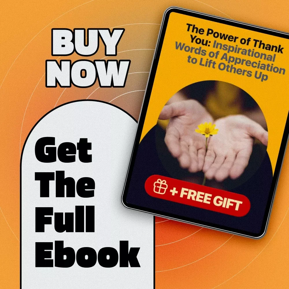 The Power of Thank You: Inspirational Words of Appreciation to Lift Others Up | Gratitude eBook | Digital Download Guide