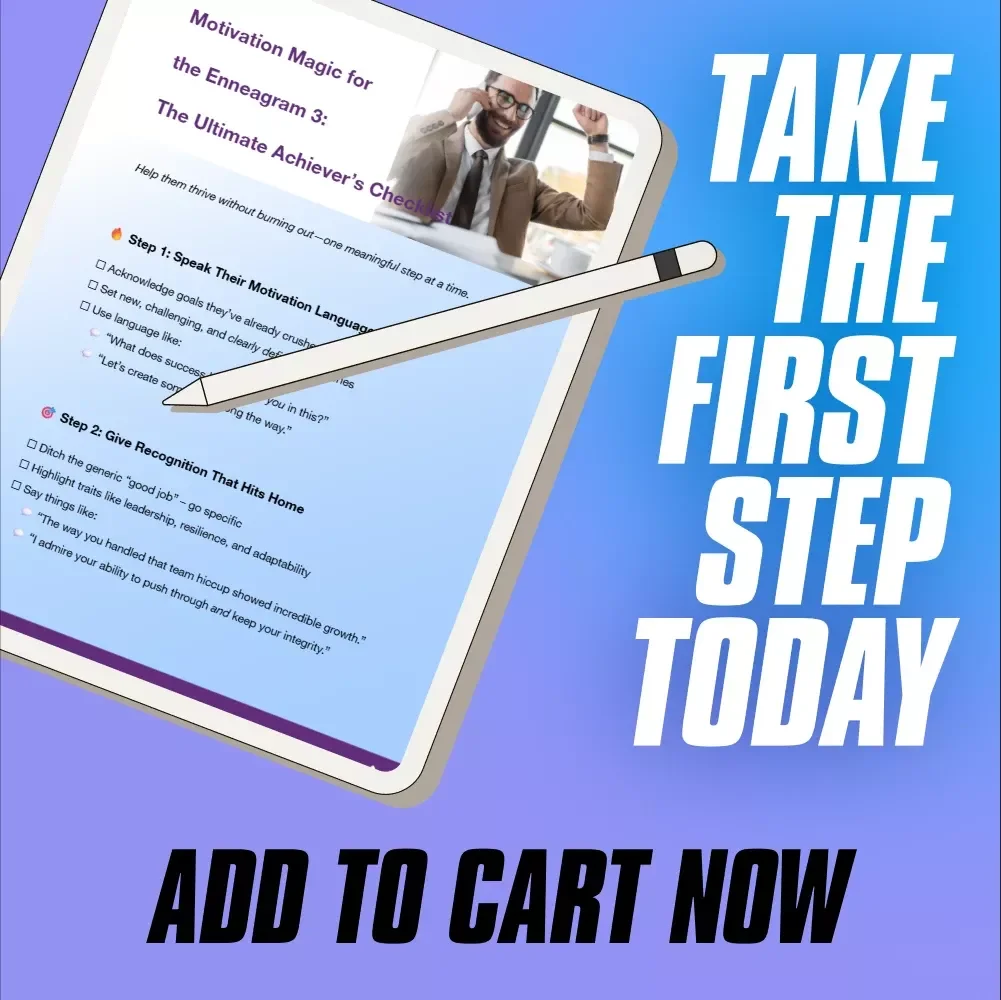 Motivation Magic for the Enneagram 3: The Ultimate Achiever’s Checklist | Digital Download for How to Motivate Enneagram 3 | Instant Guide to Motivate Type 3s