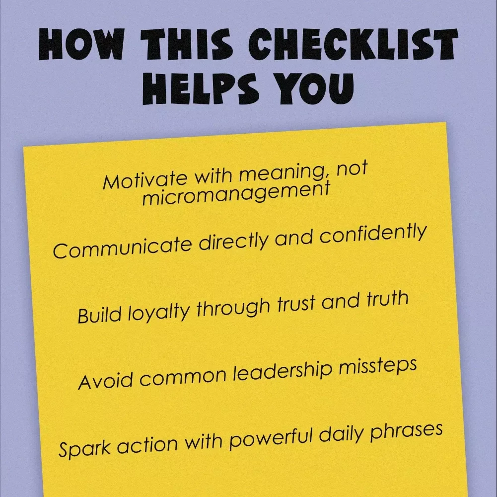Motivate Like a Boss: The Enneagram 8 Power Checklist | Digital Download | How to Motivate Enneagram 8 Guide | Leadership Tips for Type 8