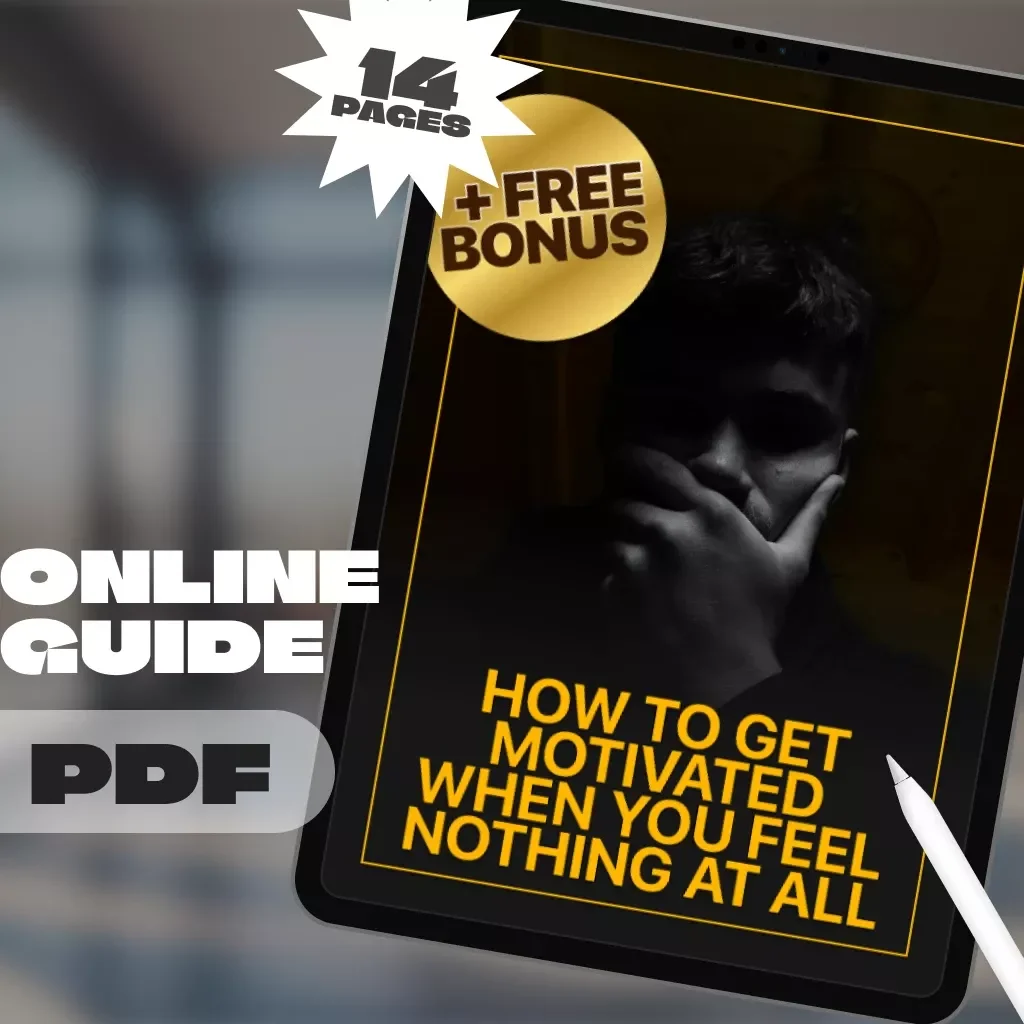 How to Get Motivated When You Feel Nothing at All – Mental Health Guide for Low Motivation, Digital Download | How Do You Get Motivated When Depressed PDF