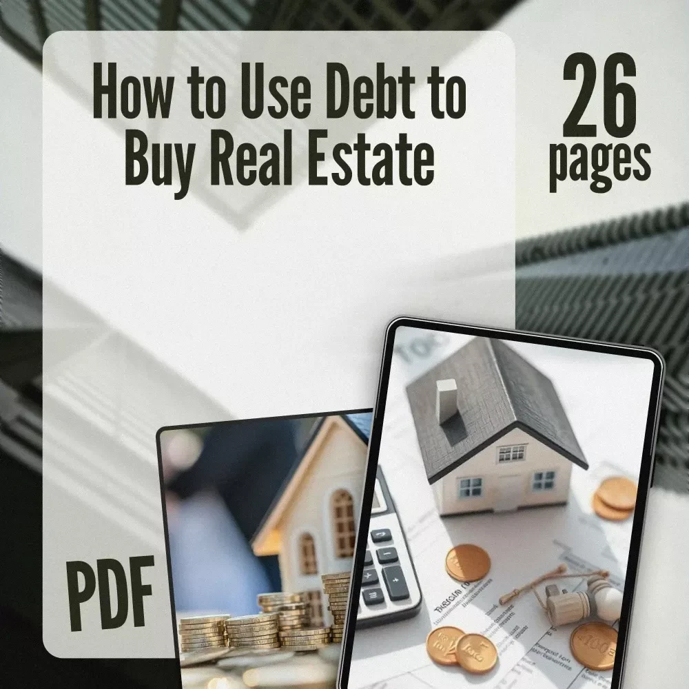 How to Use Debt to Buy Real Estate | Real Estate Investing eBook for Beginners | Learn Leverage, Loans & Property Financing | Digital Download