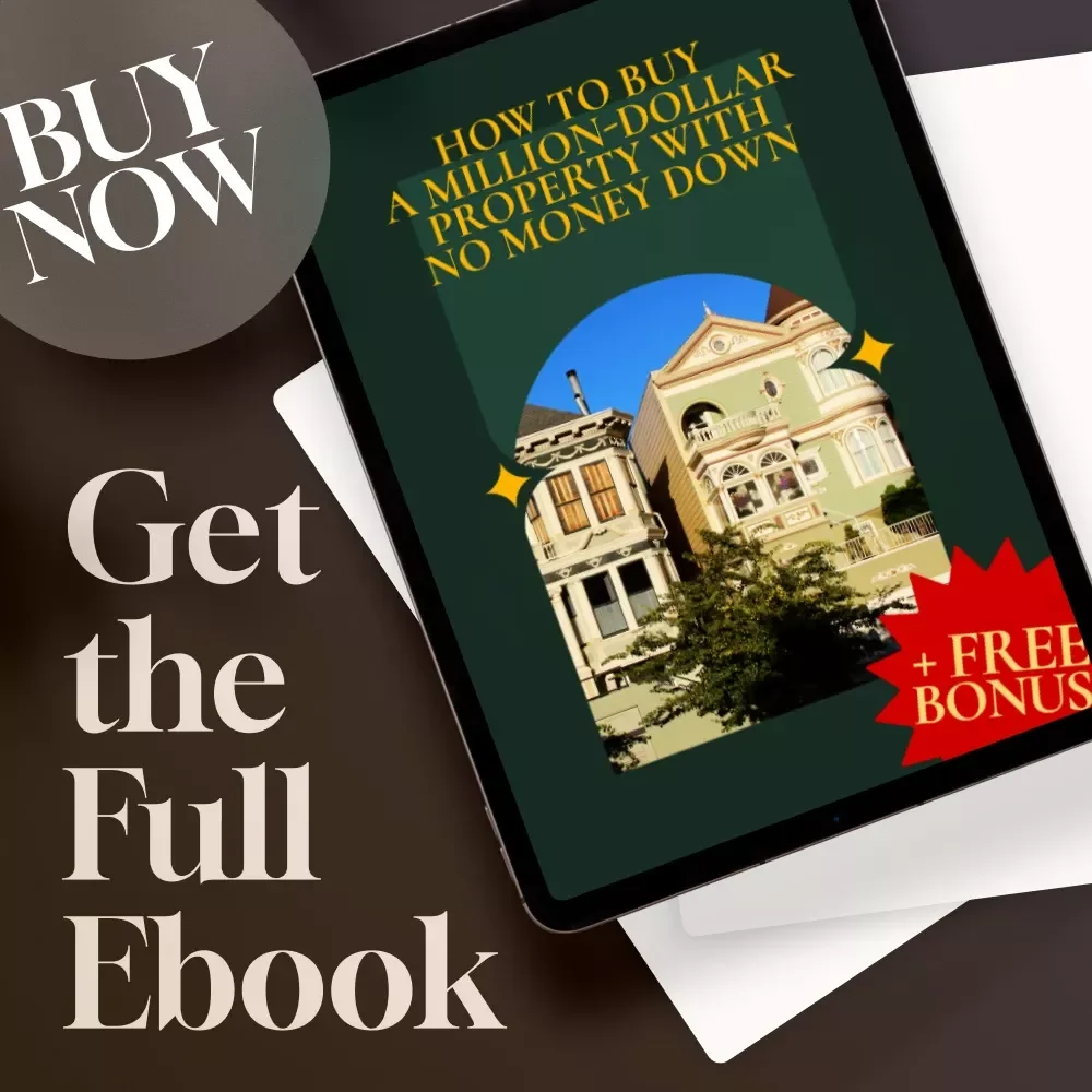 How to Buy a Million-Dollar Property with No Money Down | Real Estate Investing eBook | Guide to Creative Financing & Leverage | Digital Download