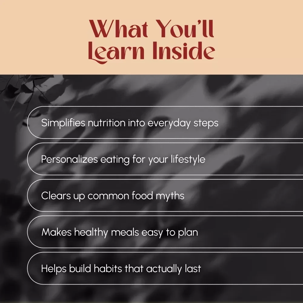 Your No-Stress Guide to Proper Nutrition | Digital Guide for How to Get Proper Nutrition, Healthy Eating, Meal Planning, and Balanced Diet Tips