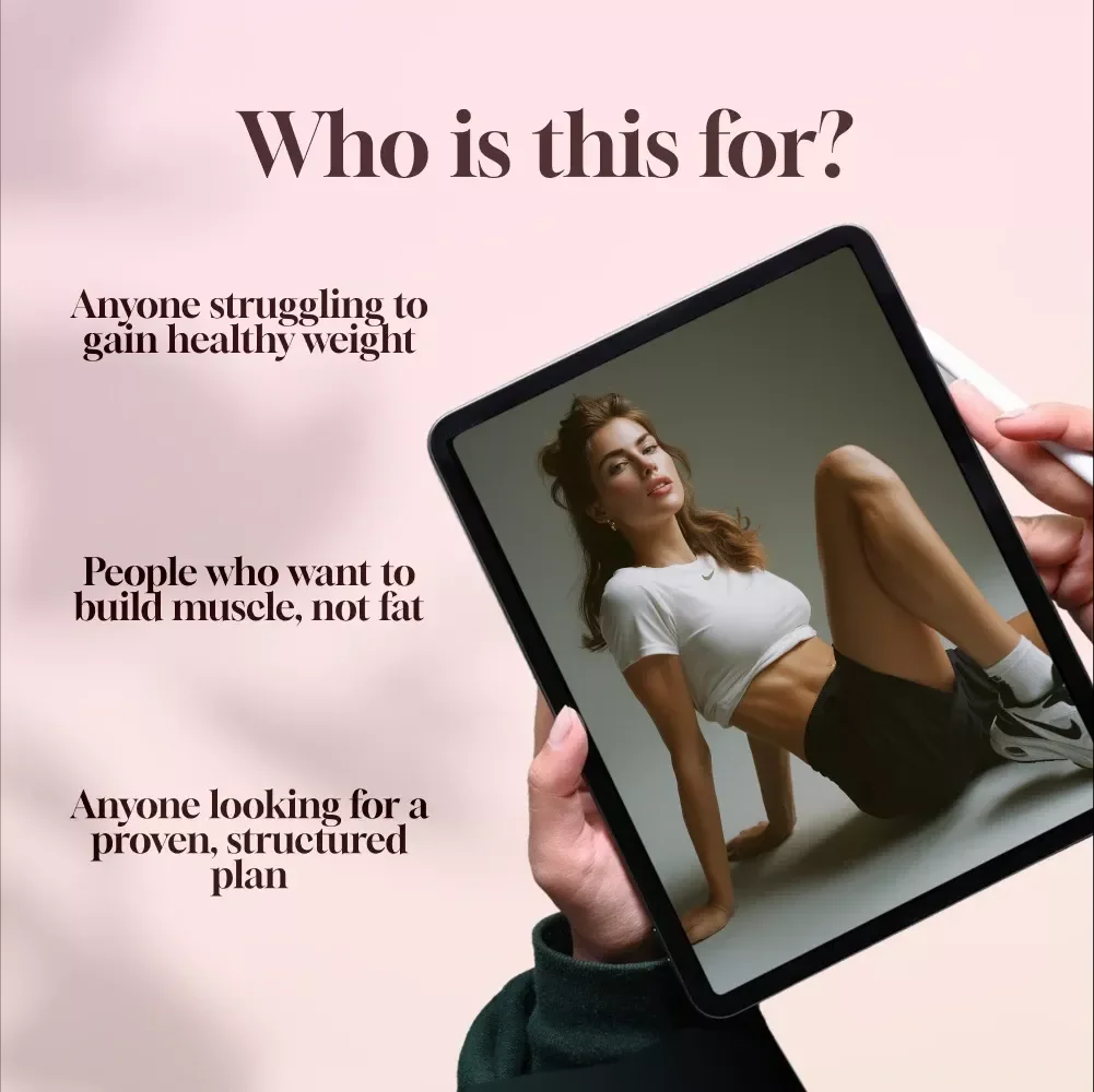 The Ultimate Guide to Increasing Calories for Healthy Weight Gain | eBook for How to Increase Calories to Gain Weight, Digital Download for Weight Gain Journey