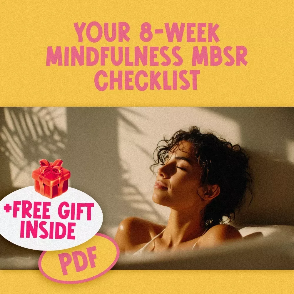 Your 8-Week Mindfulness MBSR Checklist | 8 Week Mindfulness Based Stress Reduction Program | Digital Download for Stress Relief & Awareness