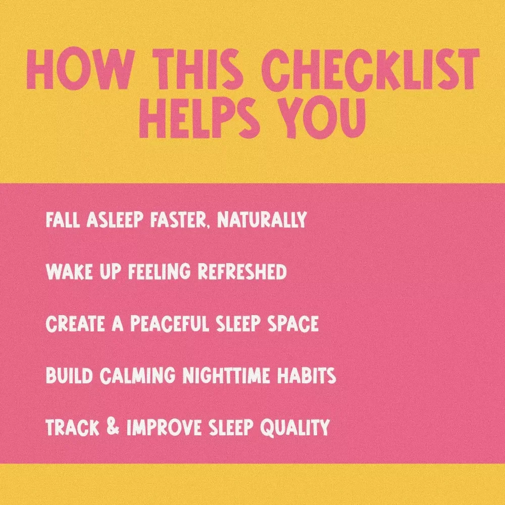 The Deep Sleep Boost Checklist | How to Increase Your Deep Sleep | Night Routine Checklist for Better Sleep Quality | Sleep Hygiene Digital Download