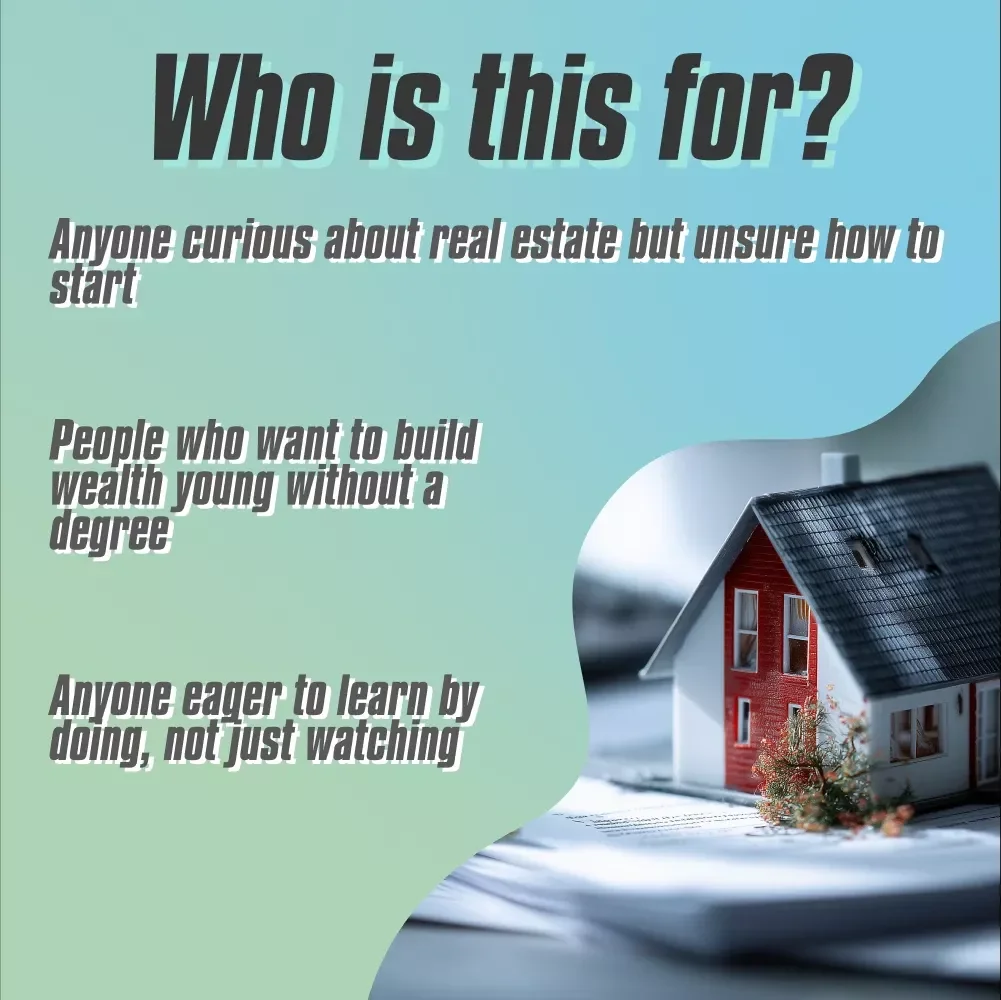 Real Estate Rookie at 18 – Checklist to Learn How to Get Into Real Estate at 18 | Beginner Real Estate Guide for Teens and Young Adults