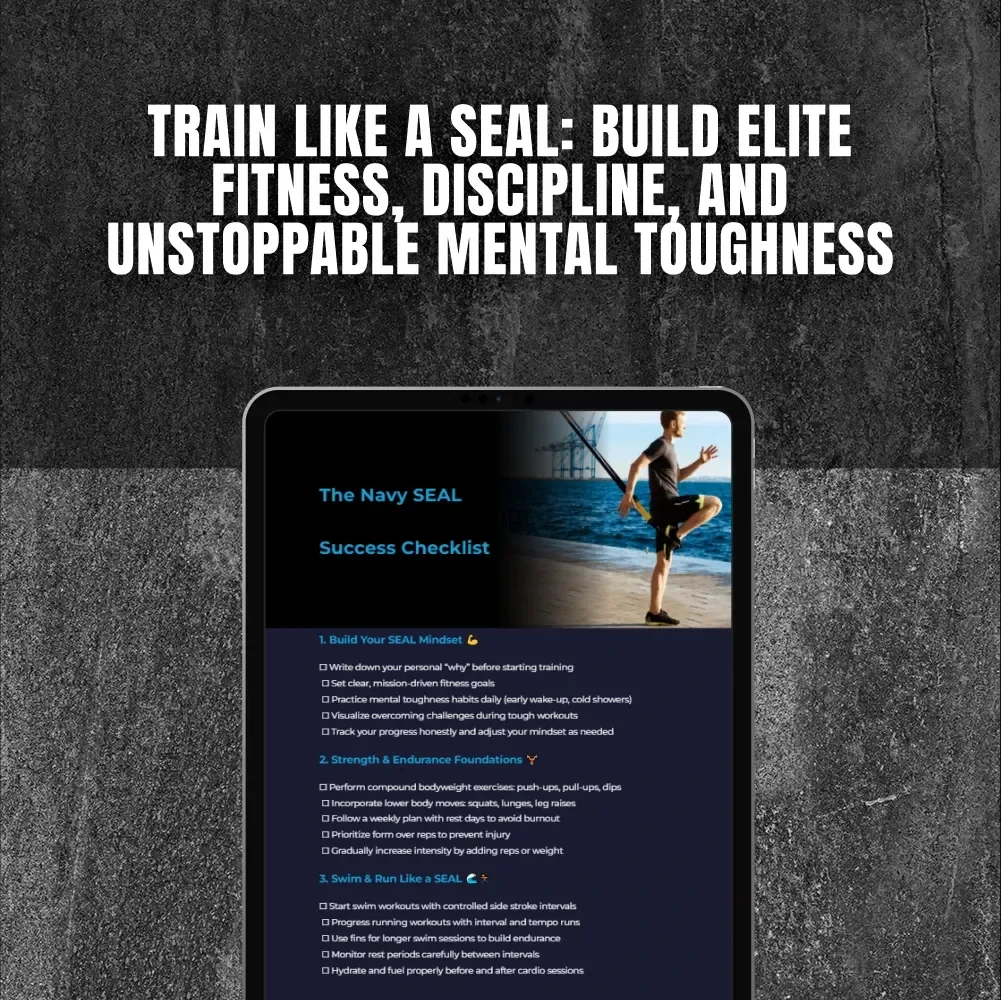 The Navy SEAL Success Checklist | Digital Download | Navy SEAL Workout Routine PDF | Mental Toughness & Fitness Training Planner