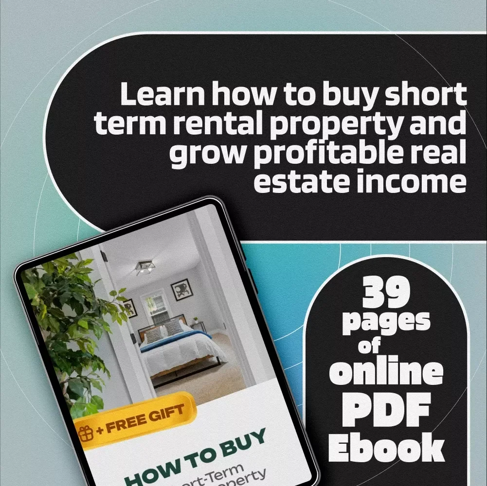 How to Buy Short-Term Rental Property eBook | Learn How to Buy Short Term Rental Property | Real Estate Investing Guide for Beginners