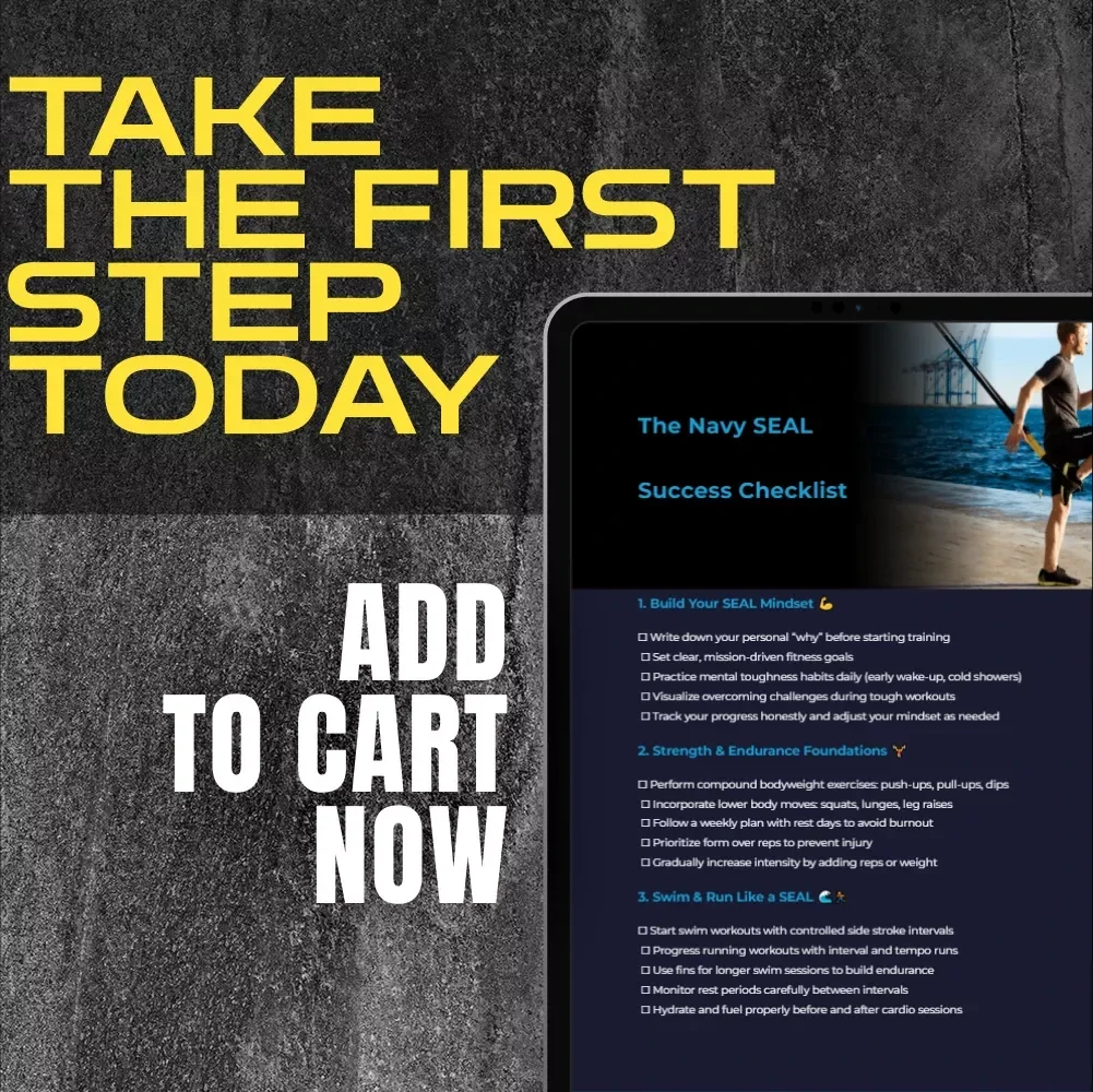 The Navy SEAL Success Checklist | Digital Download | Navy SEAL Workout Routine PDF | Mental Toughness & Fitness Training Planner