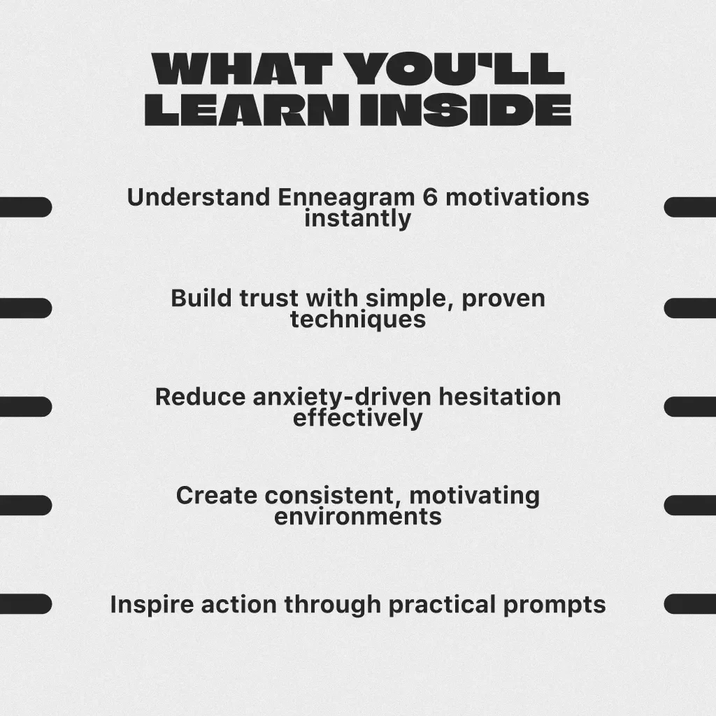 Steady Strength: How to Motivate the Loyal Enneagram 6 | Enneagram 6 Motivation Guide | Digital Download eBook & Checklist